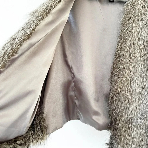 Rachel Zoe Gray Faux Fur Vest Size Medium Luxe‎ Fashion - Picture 5 of 6